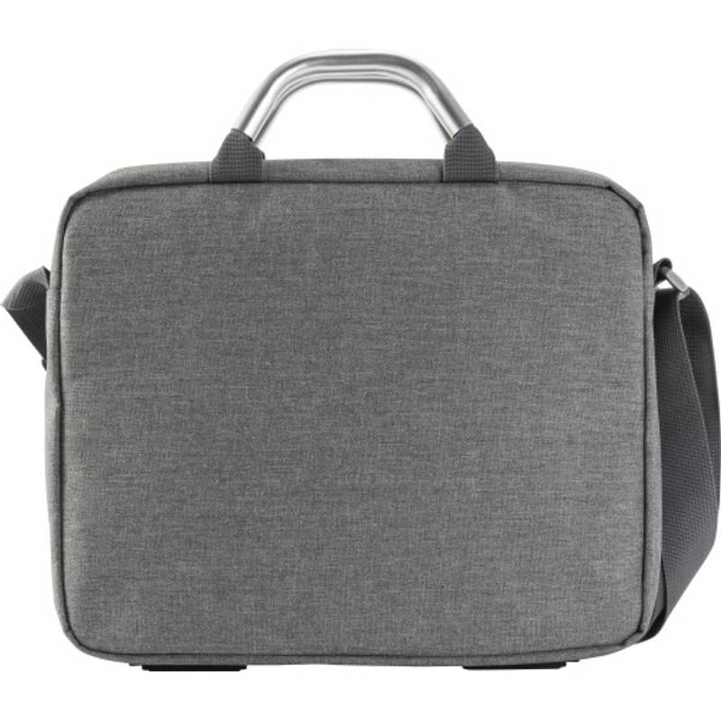 Plátěná, polycanvas 600D, konferenční taška na laptop, šedá