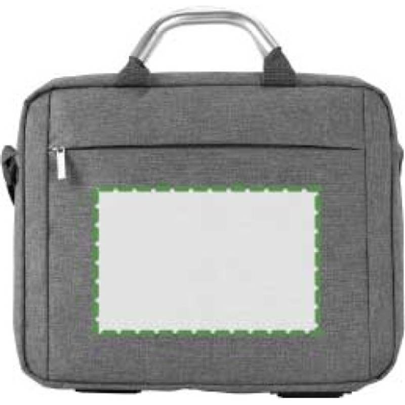 Plátěná, polycanvas 600D, konferenční taška na laptop, šedá Plátěná, polycanvas 600D, konferenční taška na laptop, šedá