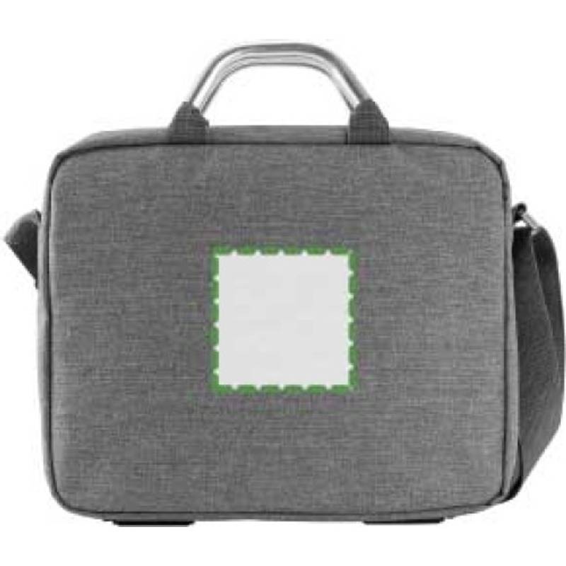 Plátěná, polycanvas 600D, konferenční taška na laptop, šedá Plátěná, polycanvas 600D, konferenční taška na laptop, šedá