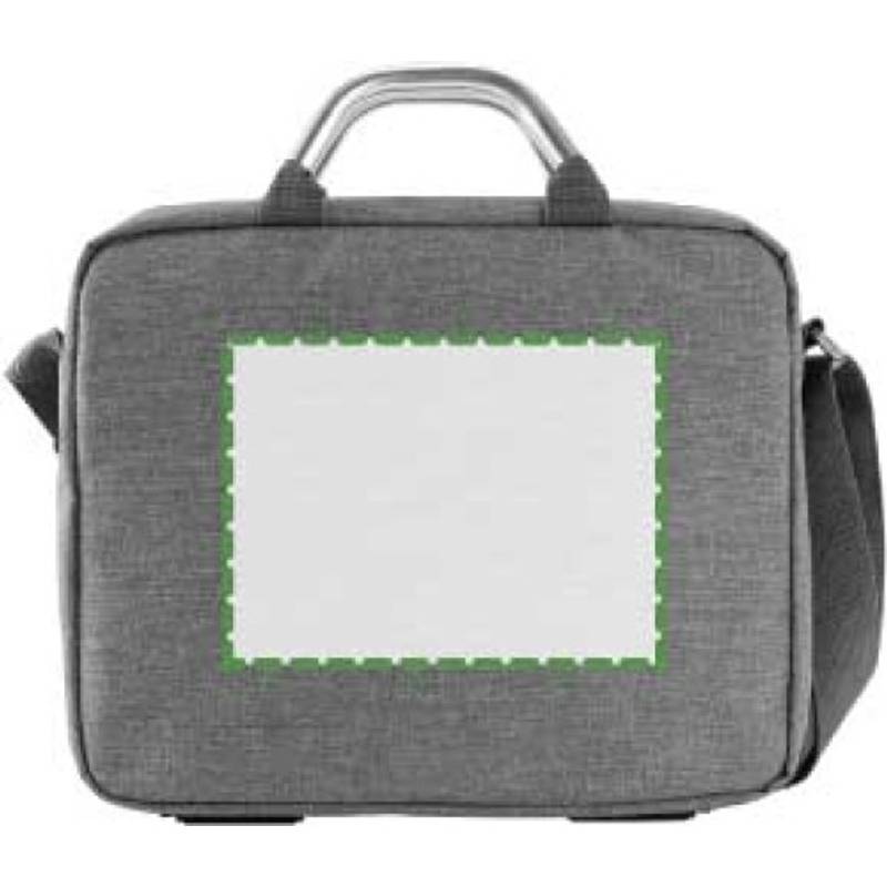 Plátěná, polycanvas 600D, konferenční taška na laptop, šedá Plátěná, polycanvas 600D, konferenční taška na laptop, šedá