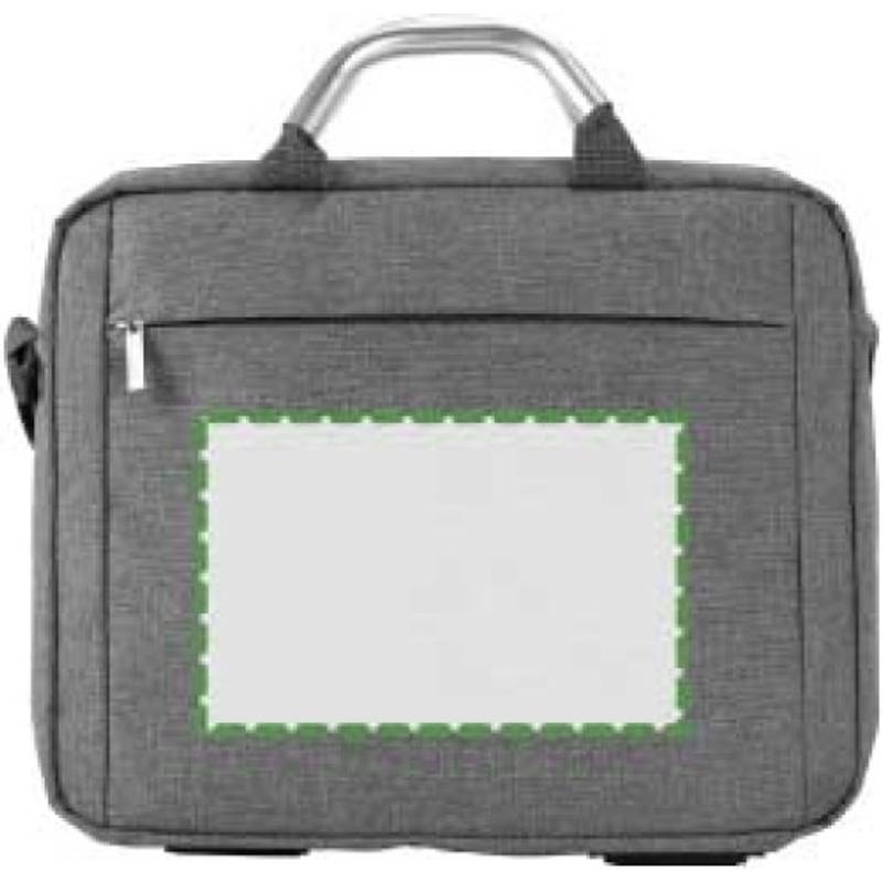 Plátěná, polycanvas 600D, konferenční taška na laptop, šedá Plátěná, polycanvas 600D, konferenční taška na laptop, šedá