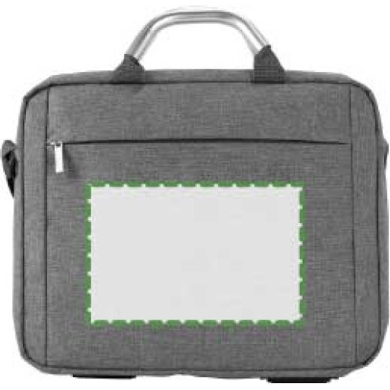 Plátěná, polycanvas 600D, konferenční taška na laptop, šedá Plátěná, polycanvas 600D, konferenční taška na laptop, šedá