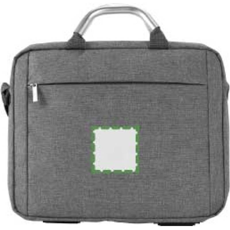 Plátěná, polycanvas 600D, konferenční taška na laptop, šedá