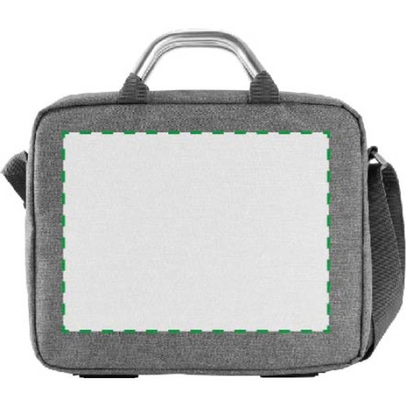 Plátená, polycanvas 600D, konferenčná taška na laptop, sivá