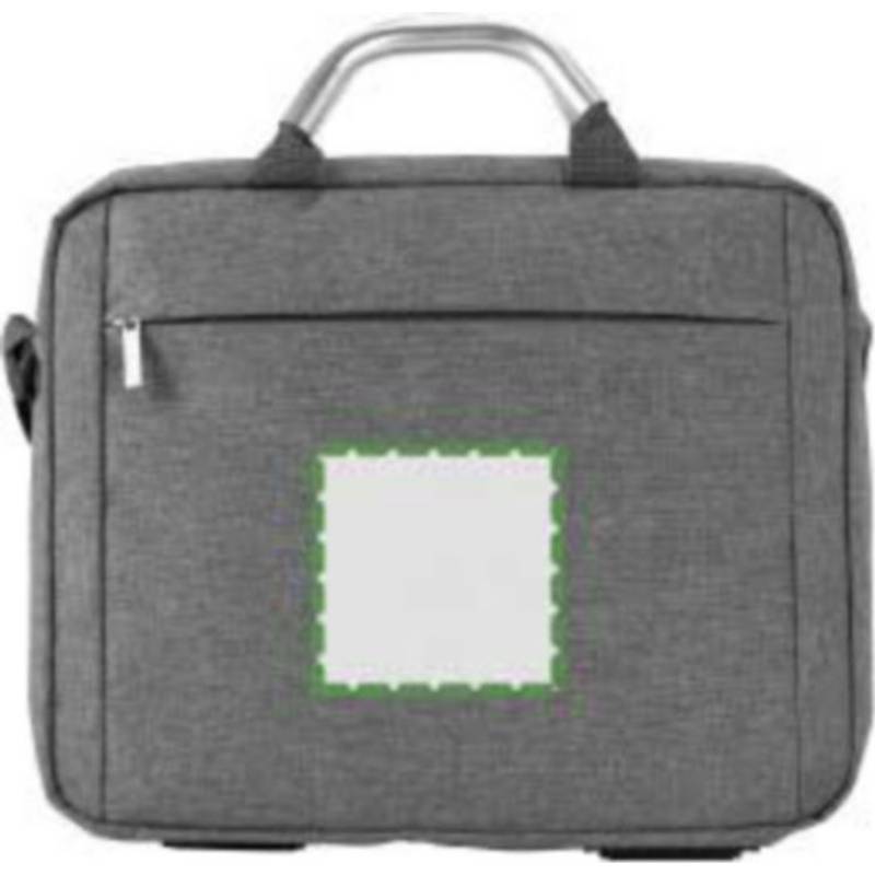 Plátěná, polycanvas 600D, konferenční taška na laptop, šedá Plátěná, polycanvas 600D, konferenční taška na laptop, šedá