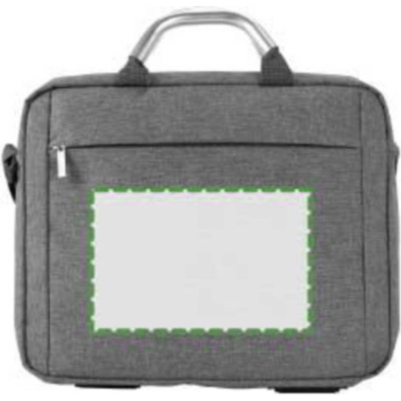 Plátěná, polycanvas 600D, konferenční taška na laptop, šedá Plátěná, polycanvas 600D, konferenční taška na laptop, šedá