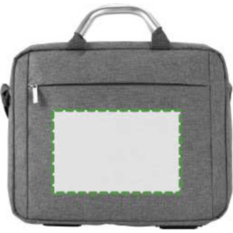 Plátěná, polycanvas 600D, konferenční taška na laptop, šedá Plátěná, polycanvas 600D, konferenční taška na laptop, šedá