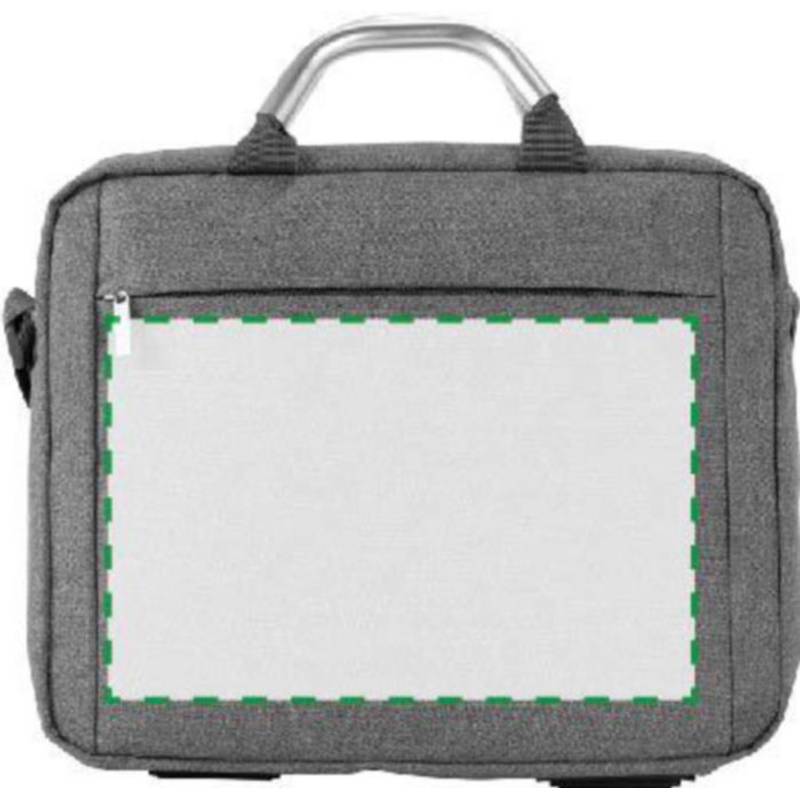 Plátěná, polycanvas 600D, konferenční taška na laptop, šedá Plátěná, polycanvas 600D, konferenční taška na laptop, šedá