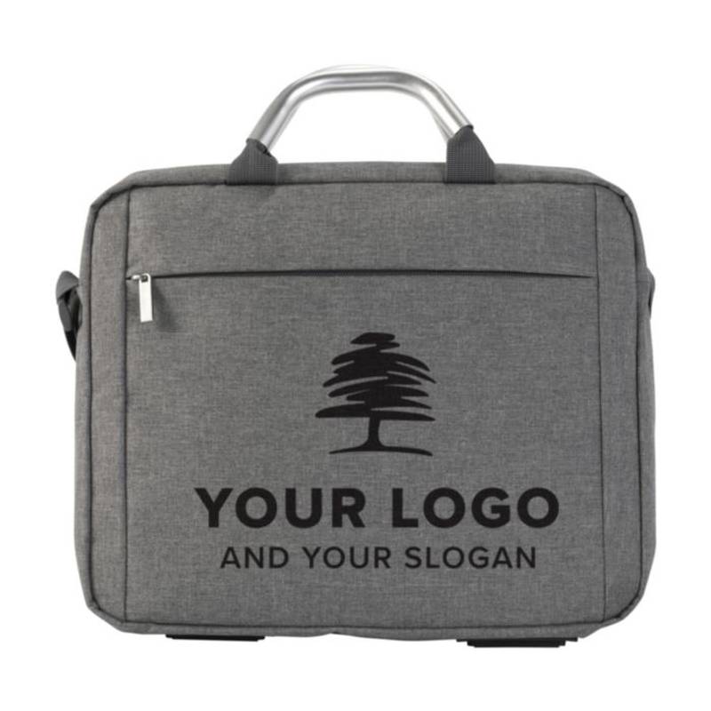 Plátěná, polycanvas 600D, konferenční taška na laptop, šedá Plátěná, polycanvas 600D, konferenční taška na laptop, šedá