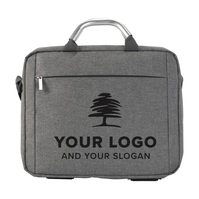 Plátěná, polycanvas 600D, konferenční taška na laptop, šedá Plátěná, polycanvas 600D, konferenční taška na laptop, šedá