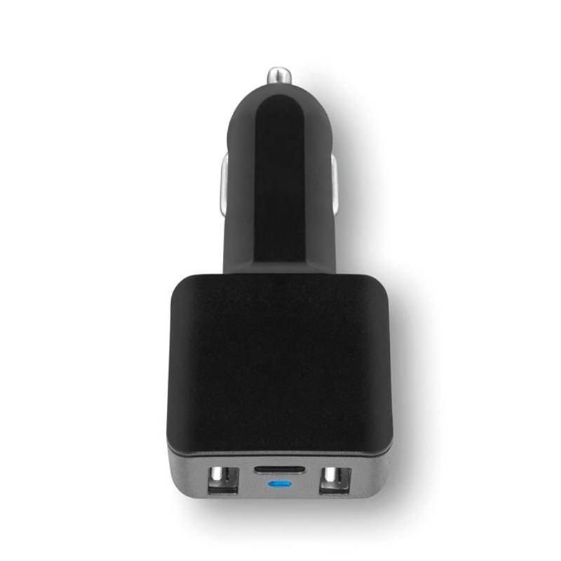 USB autonabíjačka do auta, čierna