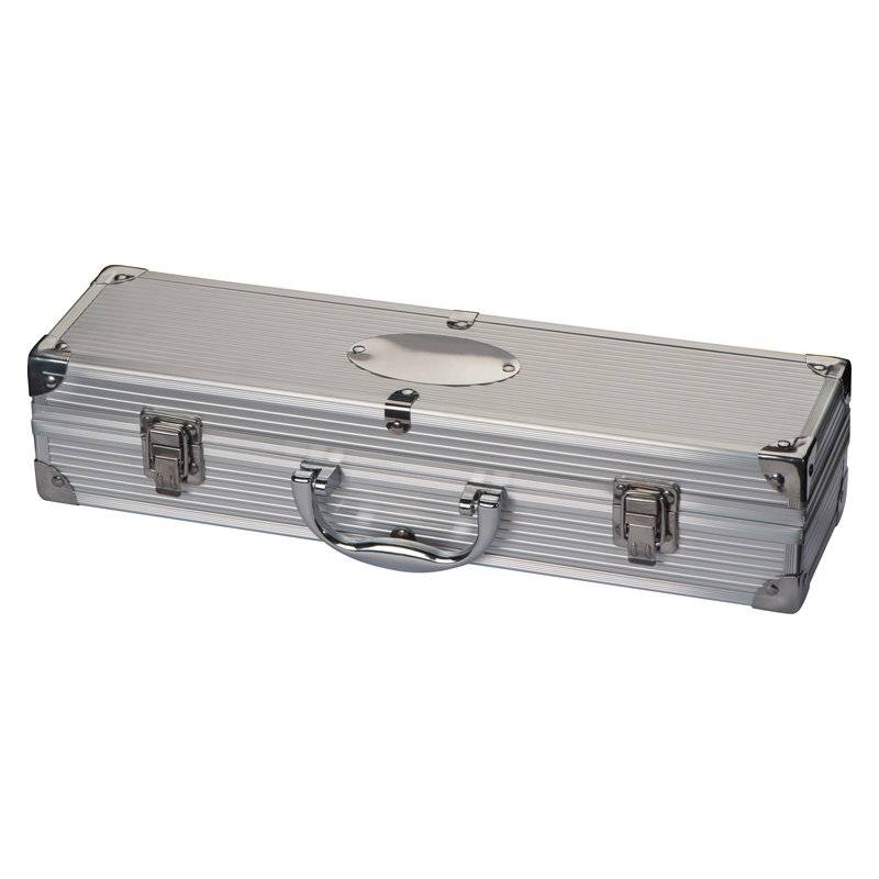 Grilovacia sada v kufríku, sivá Grilovacia sada v kufríku, sivá