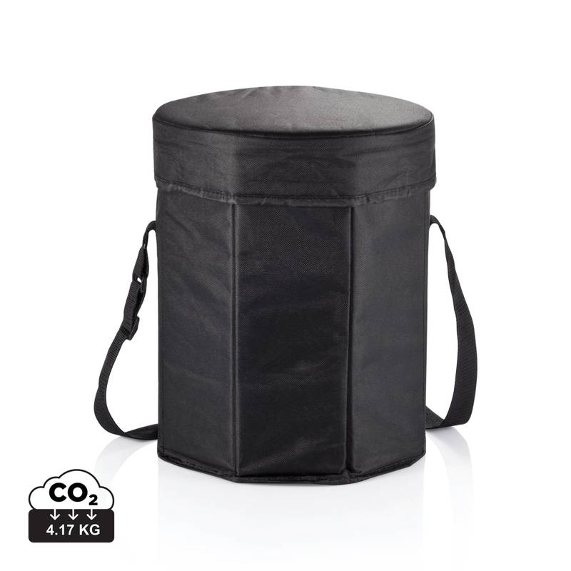 Chladící taška vhodná i na sezení, černá Chladící taška vhodná i na sezení, černá