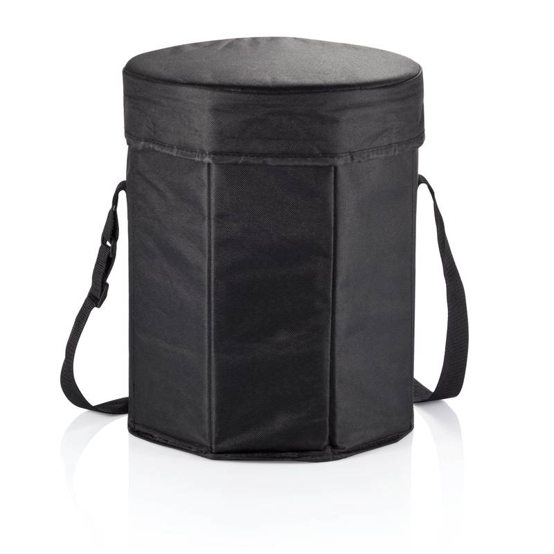 Chladiaca taška vhodná aj na sedenie, čierna