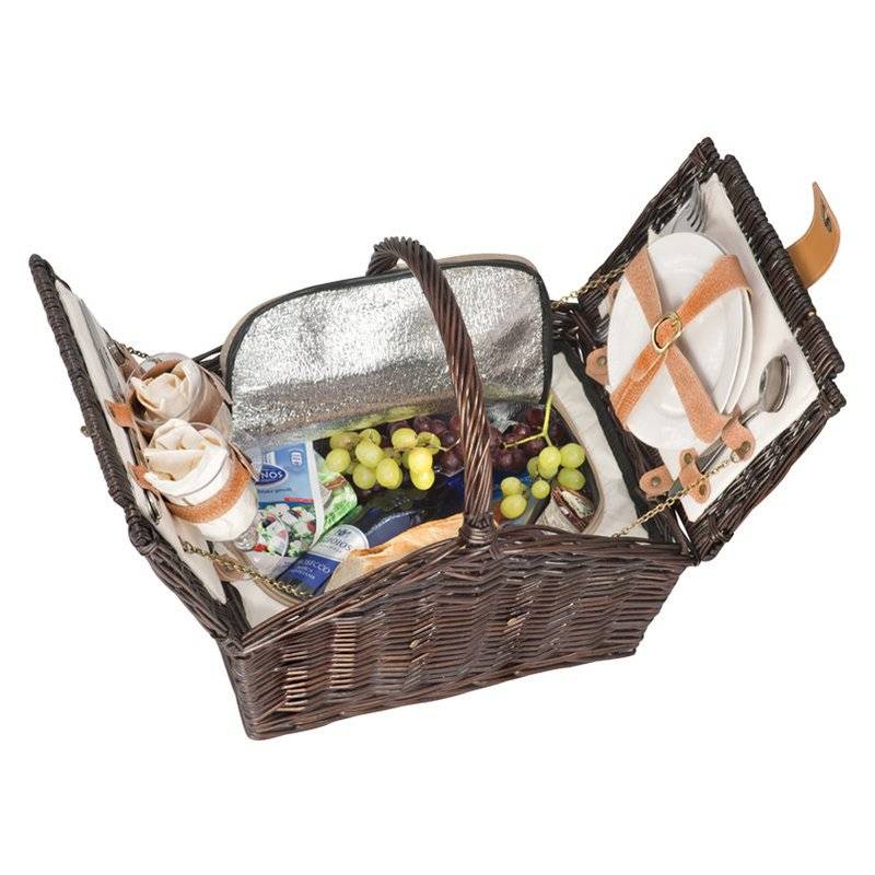 TANIT piknikový kôs pre 2 osoby, hnedá TANIT piknikový kôs pre 2 osoby, hnedá