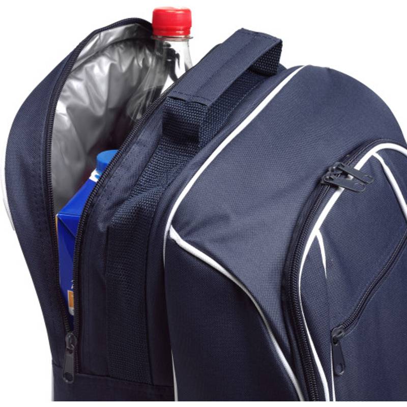 Piknikový batoh s plastovým riadom, pre 4 osoby, 25 ks, modrá