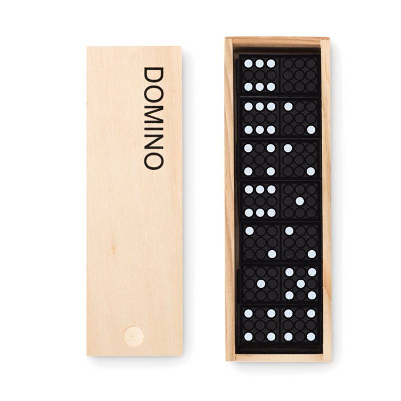 Domino v dřevěné krabičce