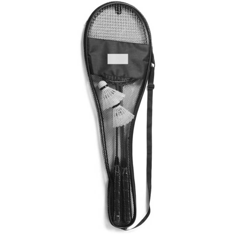 Badminton, dvě rakety, dva košíky v černém obalu Badminton, dvě rakety, dva košíky v černém obalu