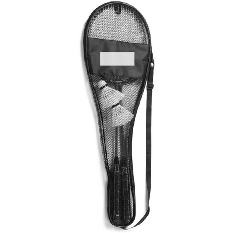 Badminton, dvě rakety, dva košíky v černém obalu Badminton, dvě rakety, dva košíky v černém obalu
