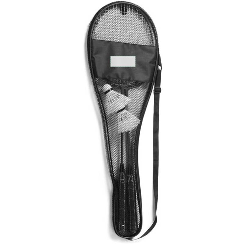 Badminton, dvě rakety, dva košíky v černém obalu Badminton, dvě rakety, dva košíky v černém obalu