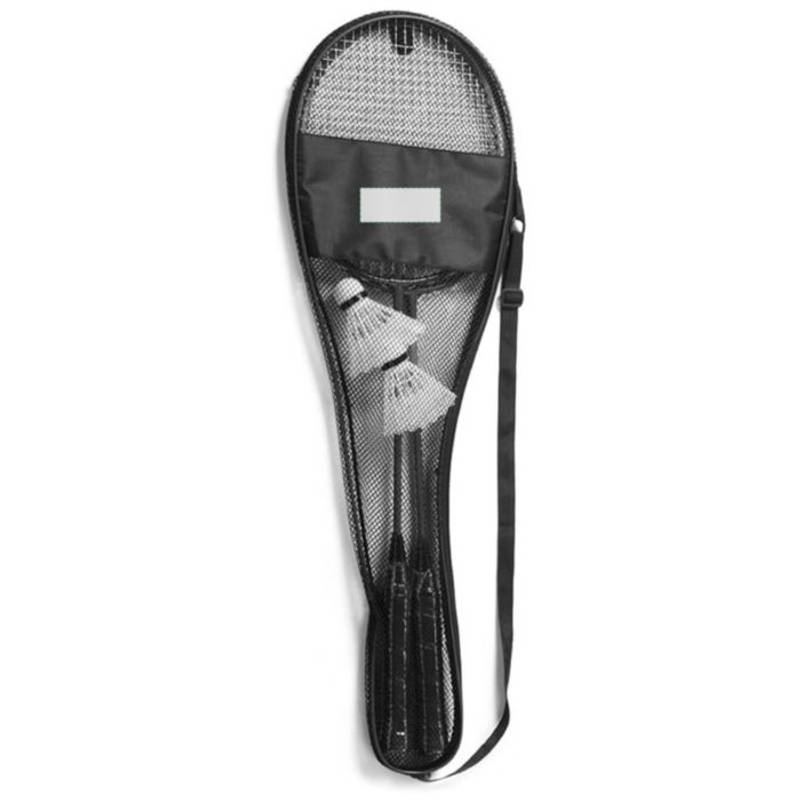 Badminton, dvě rakety, dva košíky v černém obalu Badminton, dvě rakety, dva košíky v černém obalu