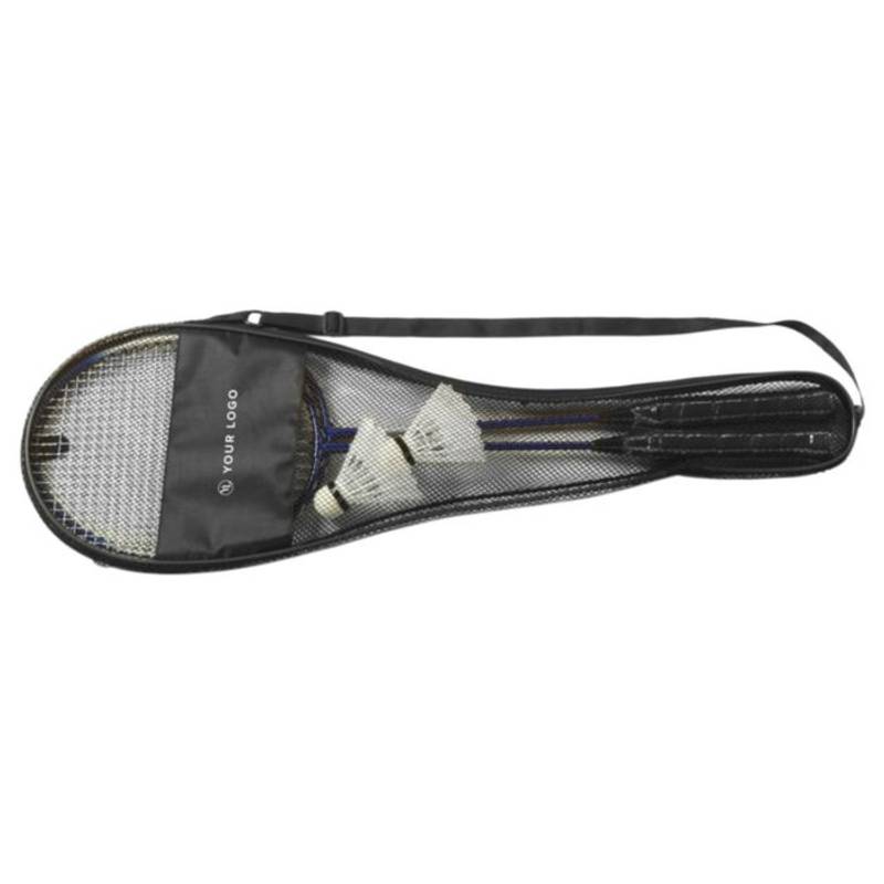 Badminton, dvě rakety, dva košíky v černém obalu Badminton, dvě rakety, dva košíky v černém obalu