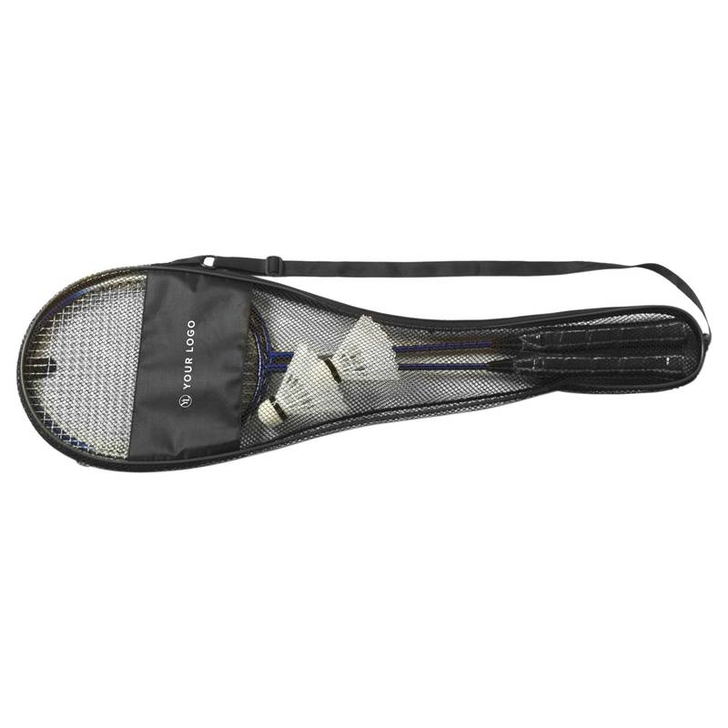 Badminton, dvě rakety, dva košíky v černém obalu Badminton, dvě rakety, dva košíky v černém obalu