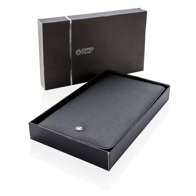 Cestovná peňaženka Swiss Peak s ochranou RFID, čierna Cestovná peňaženka Swiss Peak s ochranou RFID, čierna