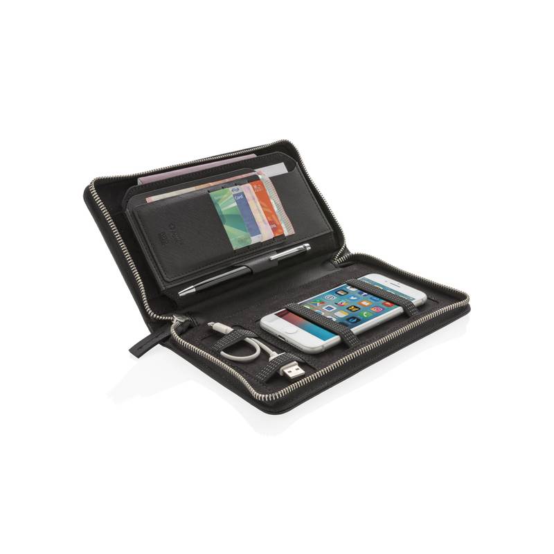 Cestovná peňaženka Swiss Peak s ochranou RFID, čierna Cestovná peňaženka Swiss Peak s ochranou RFID, čierna