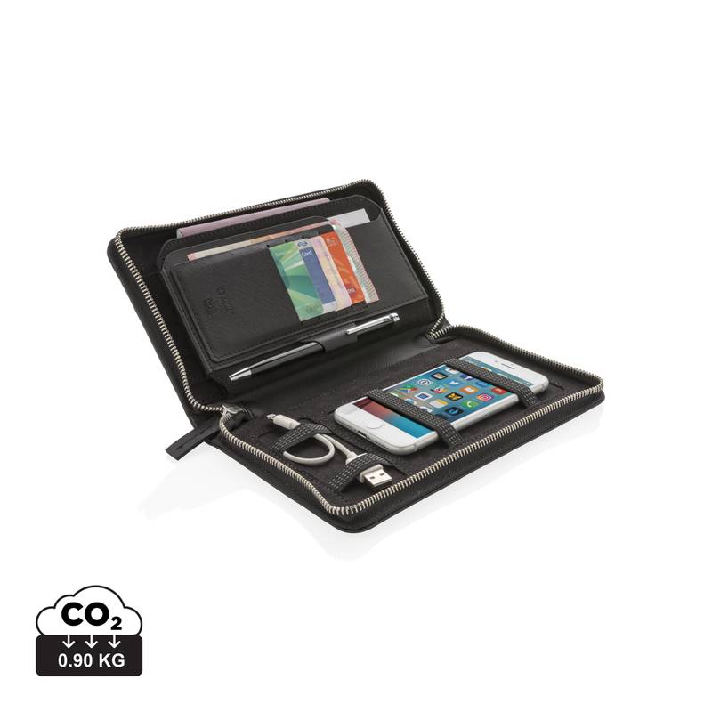 Cestovná peňaženka Swiss Peak s ochranou RFID, čierna Cestovná peňaženka Swiss Peak s ochranou RFID, čierna