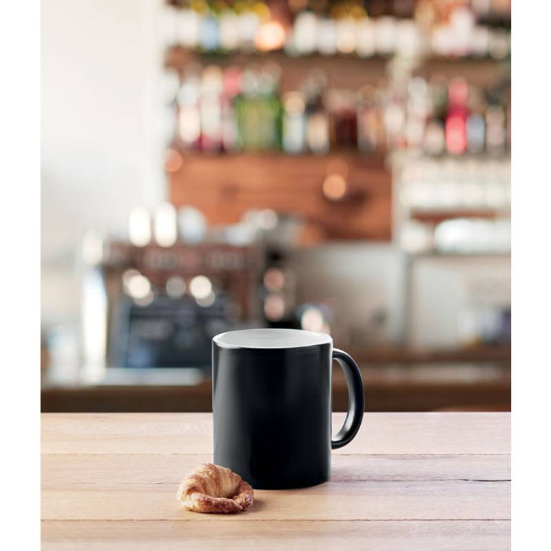 Keramický hrnček meniaci farbu, 300 ml, čierna Keramický hrnček meniaci farbu, 300 ml, čierna