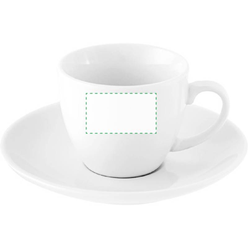 LEISURE porcelánová šálka s podšálkou, 80 ml, biela LEISURE porcelánová šálka s podšálkou, 80 ml, biela