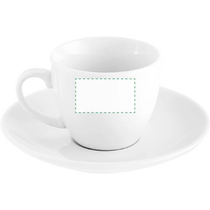 LEISURE porcelánová šálka s podšálkou, 80 ml, biela LEISURE porcelánová šálka s podšálkou, 80 ml, biela