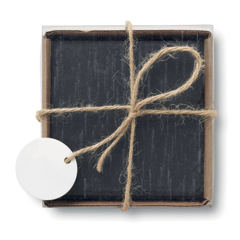 Sada štyroch bridlicových podtáciek Sada štyroch bridlicových podtáciek