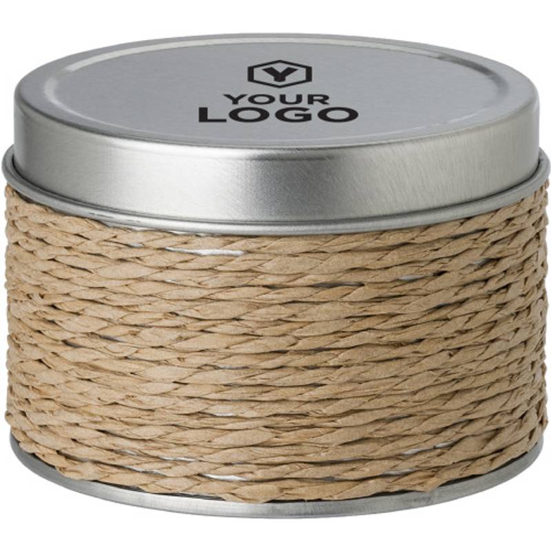 Sviečka v plechovej krabičke, vôňa vanilky, biela Sviečka v plechovej krabičke, vôňa vanilky, biela