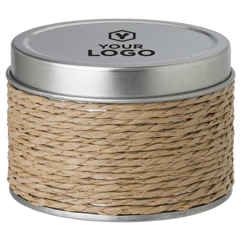 Sviečka v plechovej krabičke, vôňa vanilky, biela Sviečka v plechovej krabičke, vôňa vanilky, biela