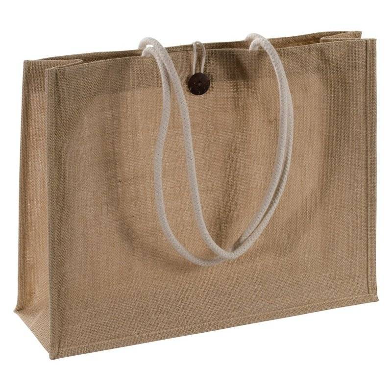 Plátenná jutová nákupná taška, hnedá Plátenná jutová nákupná taška, hnedá