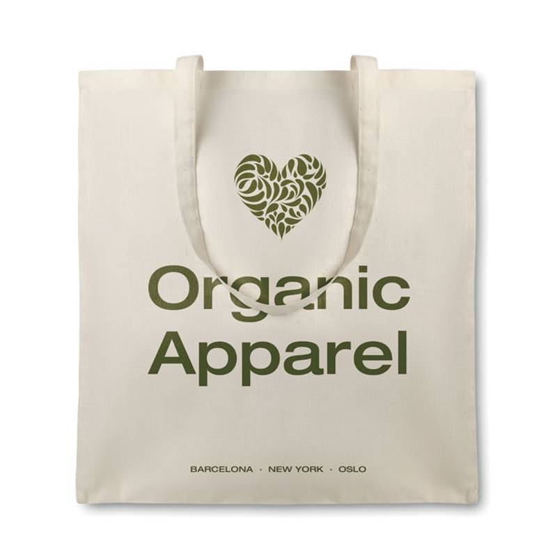 Nákupná taška z organickej bavlny, prírodná