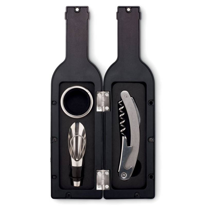 Sada na víno v boxu ve tvaru láhve Sada na víno v boxu ve tvaru láhve