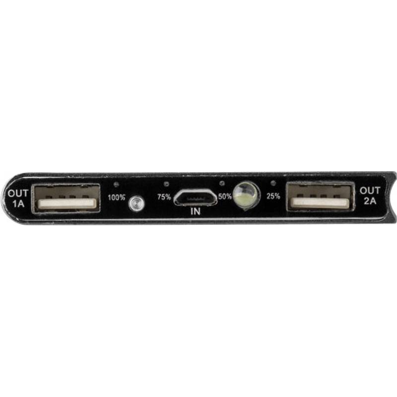 POZALA hliníková solárna powerbanka 8000 mAh, čierna POZALA hliníková solárna powerbanka 8000 mAh, čierna