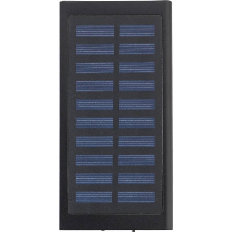 POZALA hliníková solárna powerbanka 8000 mAh, čierna POZALA hliníková solárna powerbanka 8000 mAh, čierna