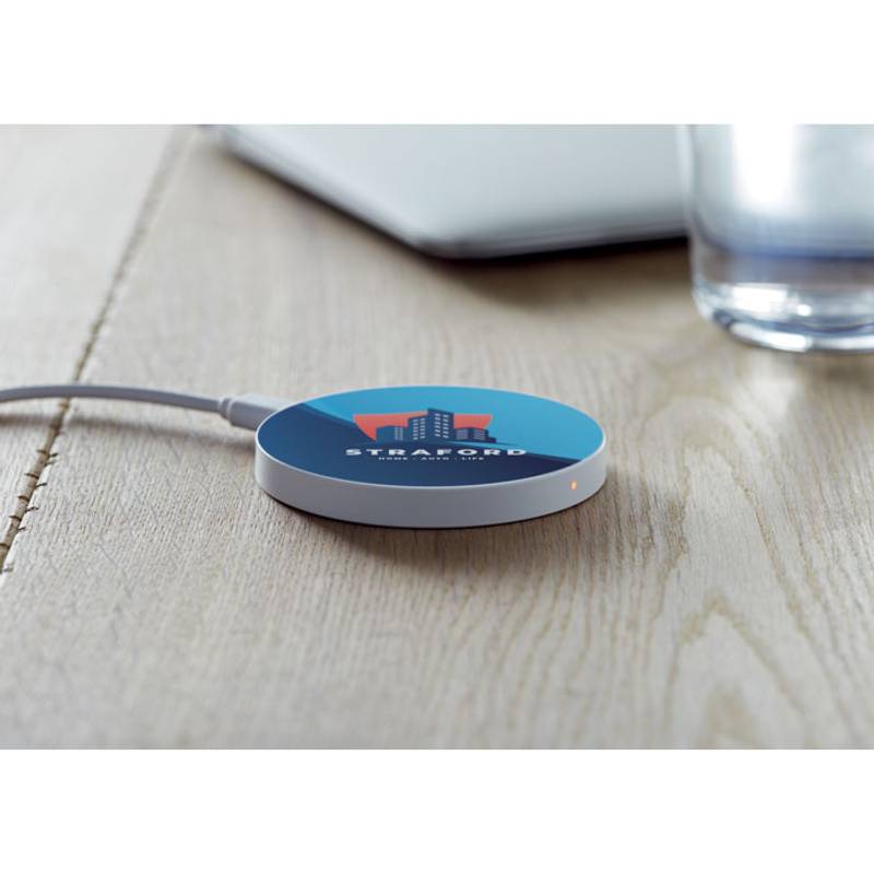 Bezdrátová nabíječka, bílá Bezdrátová nabíječka, bílá