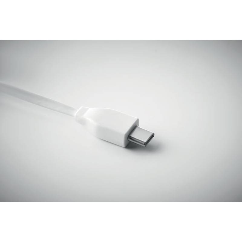 Nabíjecí kabel s kroužkem na klíče a bambusovým přívěskem Nabíjecí kabel s kroužkem na klíče a bambusovým přívěskem