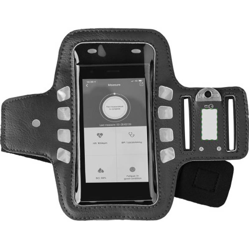 Obal na mobil s páskem na rameno a LED diodami, modrá Obal na mobil s páskem na rameno a LED diodami, modrá