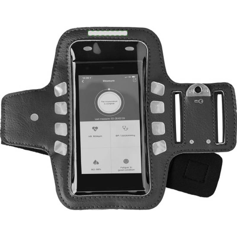 Obal na mobil s páskem na rameno a LED diodami, modrá Obal na mobil s páskem na rameno a LED diodami, modrá