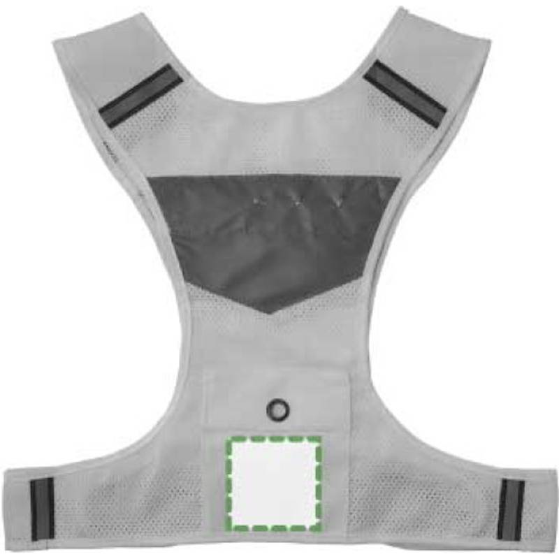 Bezpečnostní vesta se zabudovanými světly, fluorescenční žlutá Bezpečnostní vesta se zabudovanými světly, fluorescenční žlutá