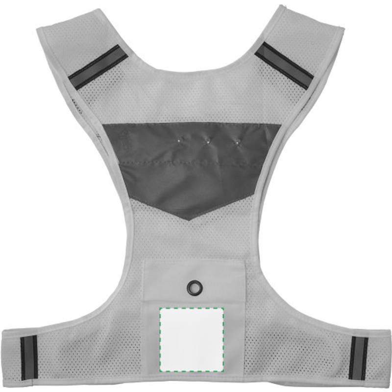 Bezpečnostní vesta se zabudovanými světly, fluorescenční žlutá Bezpečnostní vesta se zabudovanými světly, fluorescenční žlutá