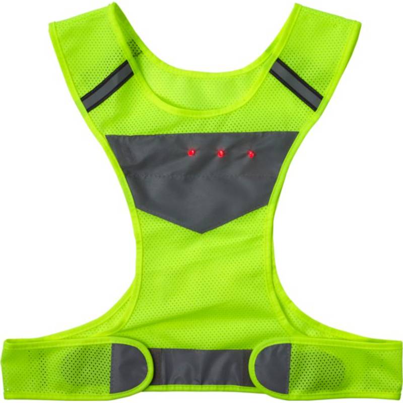 Bezpečnostní vesta se zabudovanými světly, fluorescenční žlutá Bezpečnostní vesta se zabudovanými světly, fluorescenční žlutá