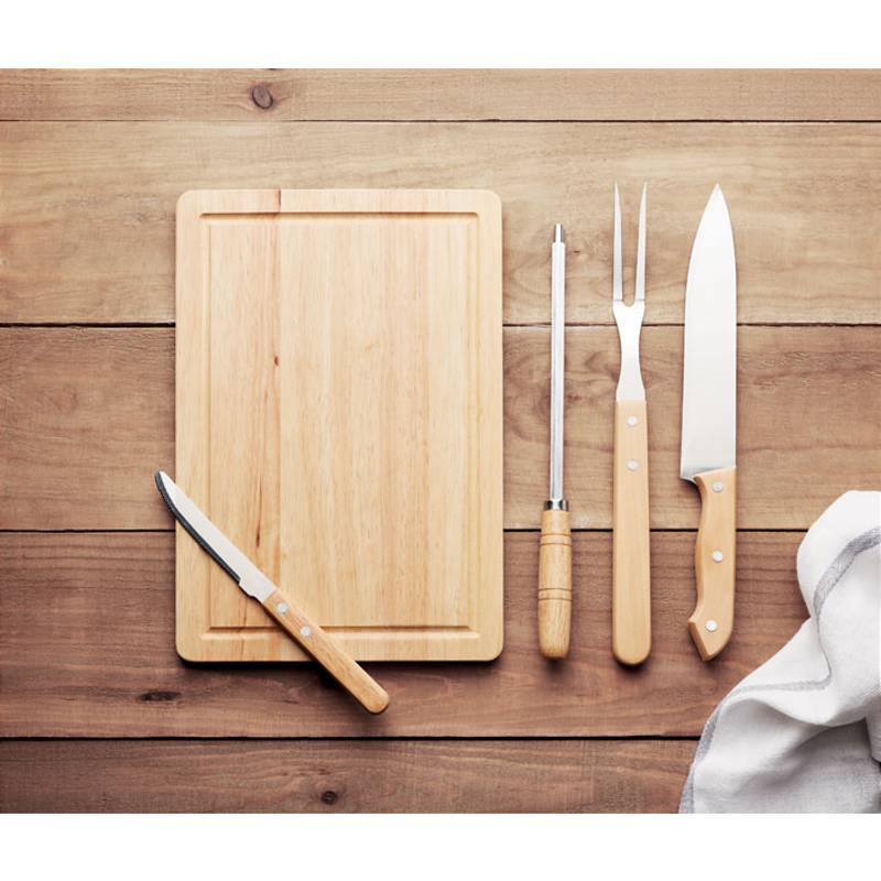 Sada pomůcek na grilování včetně prkénka Sada pomůcek na grilování včetně prkénka