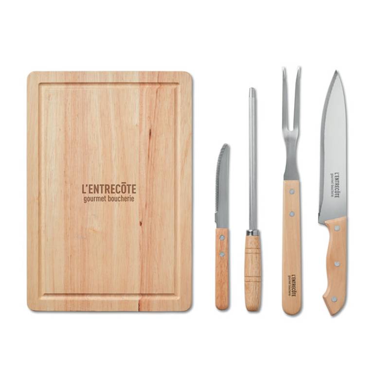 Sada pomůcek na grilování včetně prkénka Sada pomůcek na grilování včetně prkénka